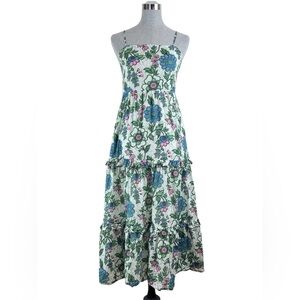Banjanan Dress‎ Maxi Tiered Blue Green Pink Women’s Small